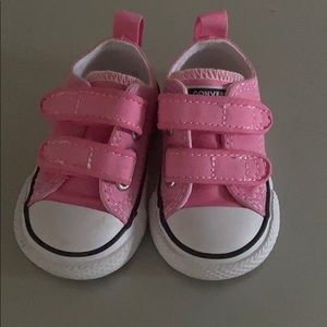 Pink baby converse size 2